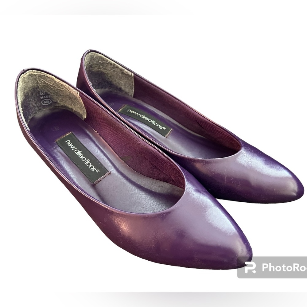 Vintage New Directions Purple Kitten Heels Size 8